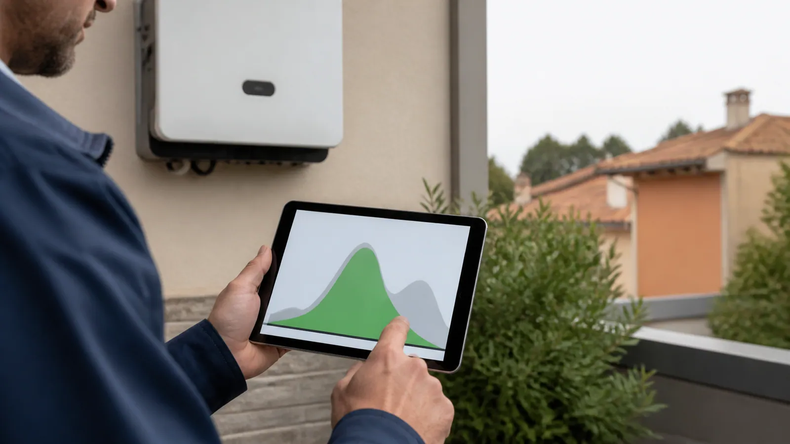 Consultazione del monitoraggio vicino all’inverter