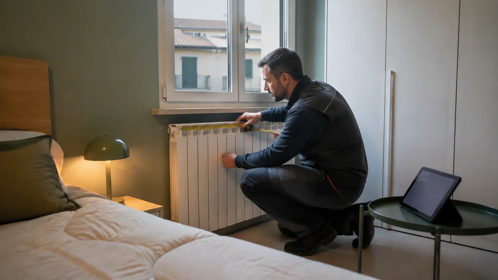 Rilievo del terminale e delle caratteristiche di una stanza