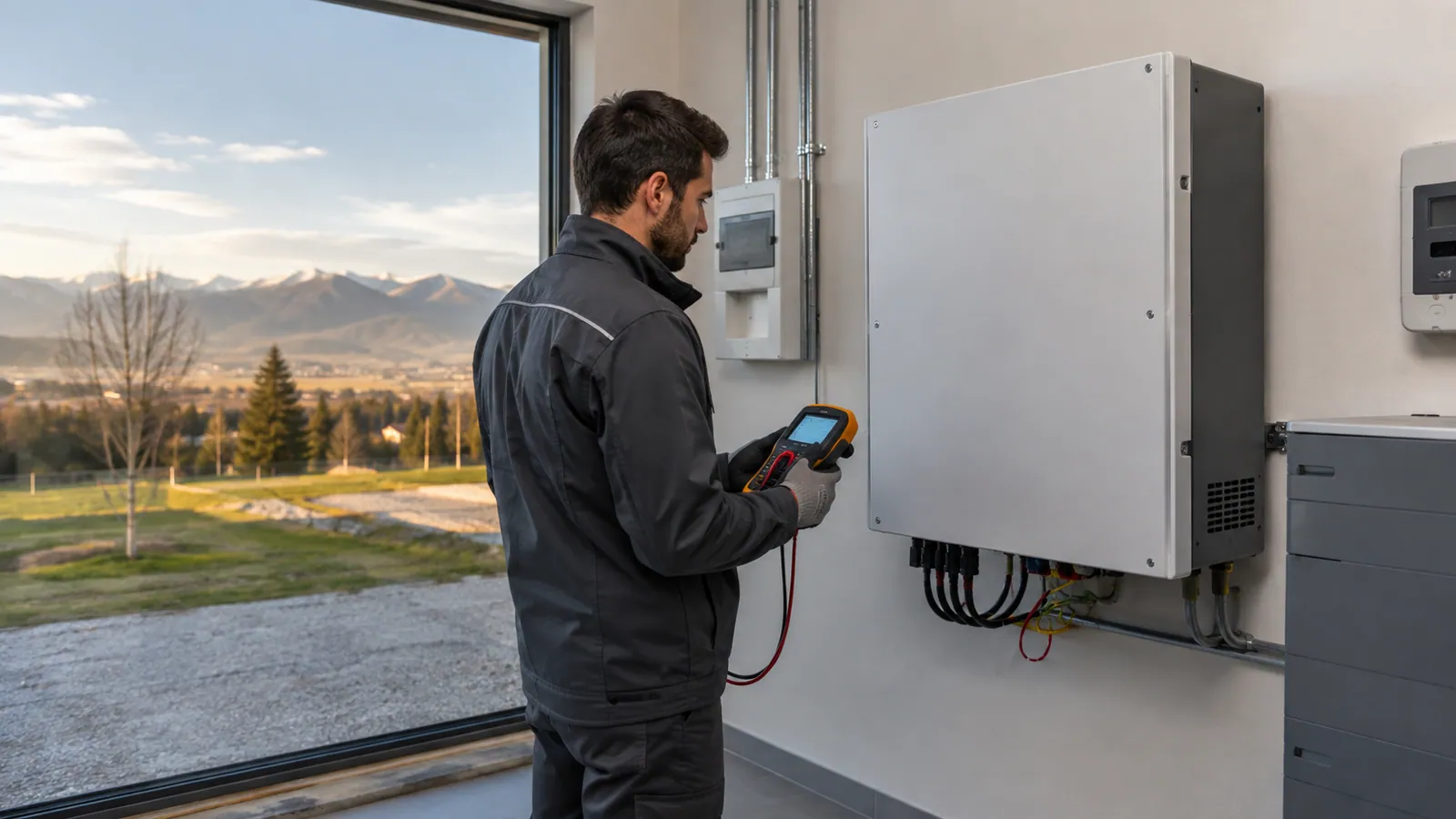 Immagine illustrativa: verifica diagnostica di un inverter fotovoltaico