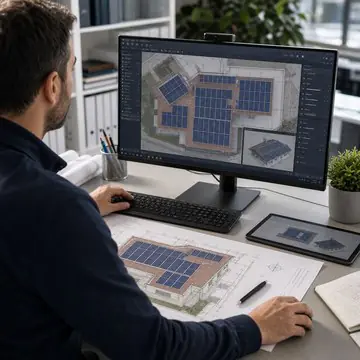 Area progettazione VenetaGreen durante una valutazione tecnica
